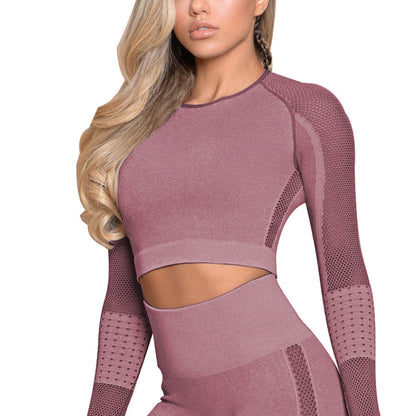 Yoga Crop Top Seamless Yoga sets