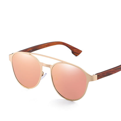 Polarized Sunglasses Fashion Colorful Polarized Lens Wooden Glasses Wooden Leg Sunglasses Men&