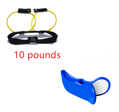 Adjustable Waist Belt Pedal Exerciser with Resistance Bands for Glutes Muscle Workout + Free Bag