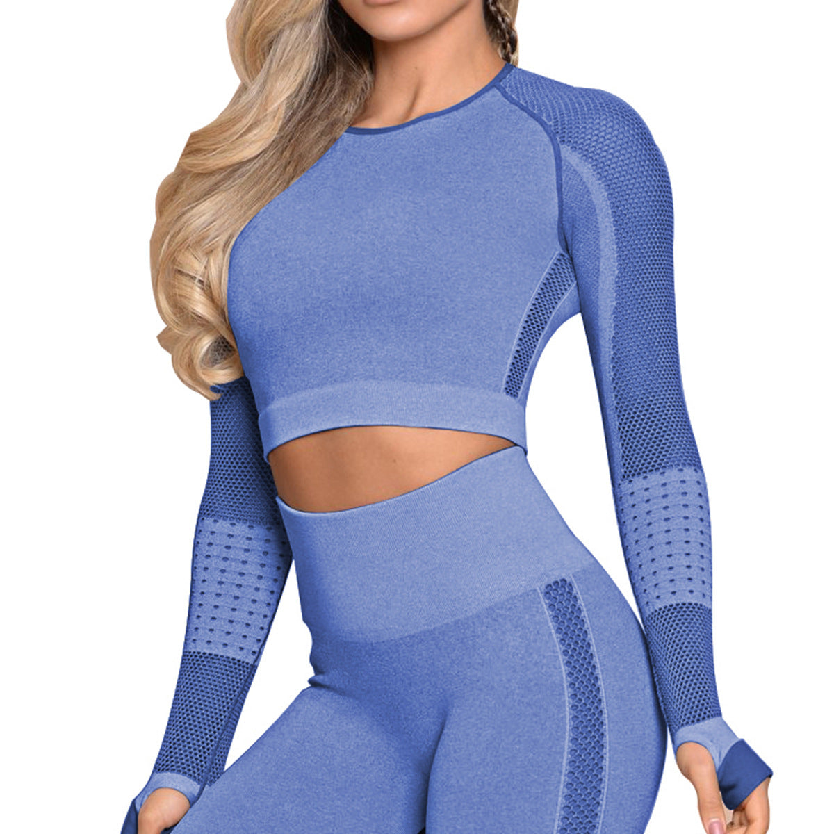 Yoga Crop Top Seamless Yoga sets