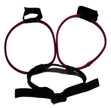 Adjustable Waist Belt Pedal Exerciser with Resistance Bands for Glutes Muscle Workout + Free Bag