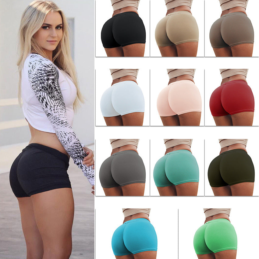 Fitness slim beauty stuff™High Waist Stretch Fitness Yoga Gym Shorts