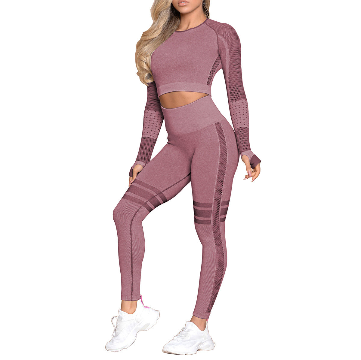 Yoga Crop Top Seamless Yoga sets