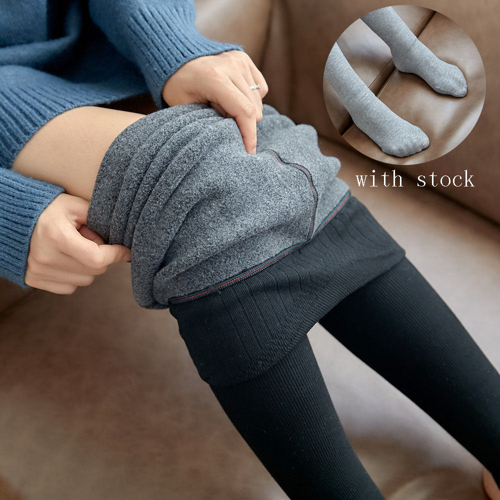 Winter Warm High Waist Striped Leggings