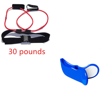 Adjustable Waist Belt Pedal Exerciser with Resistance Bands for Glutes Muscle Workout + Free Bag