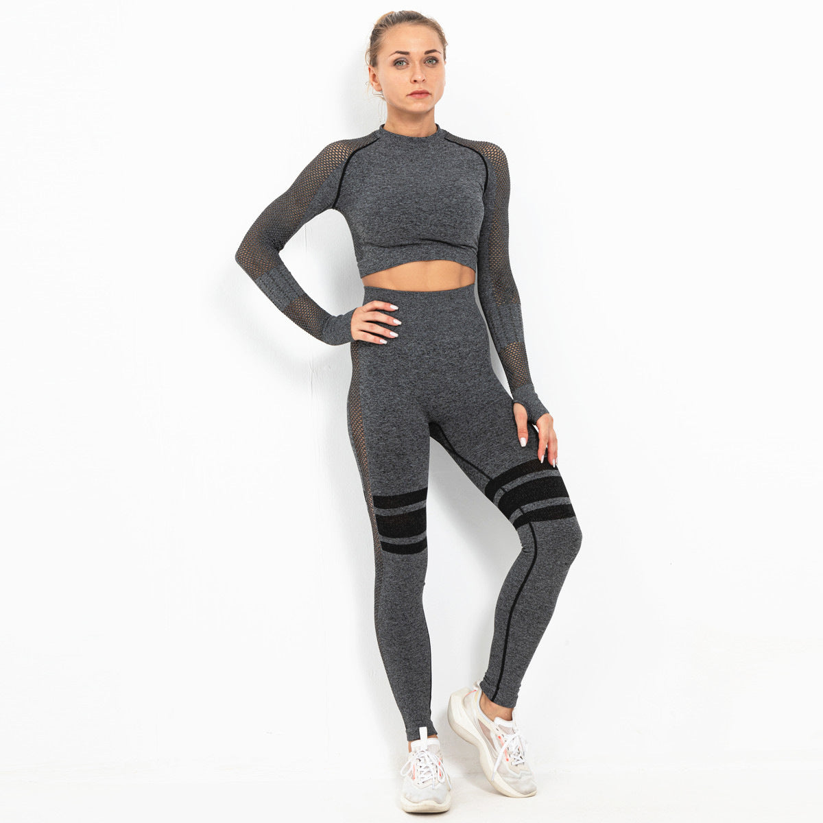 Yoga Crop Top Seamless Yoga sets