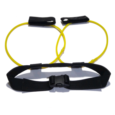 Adjustable Waist Belt Pedal Exerciser with Resistance Bands for Glutes Muscle Workout + Free Bag