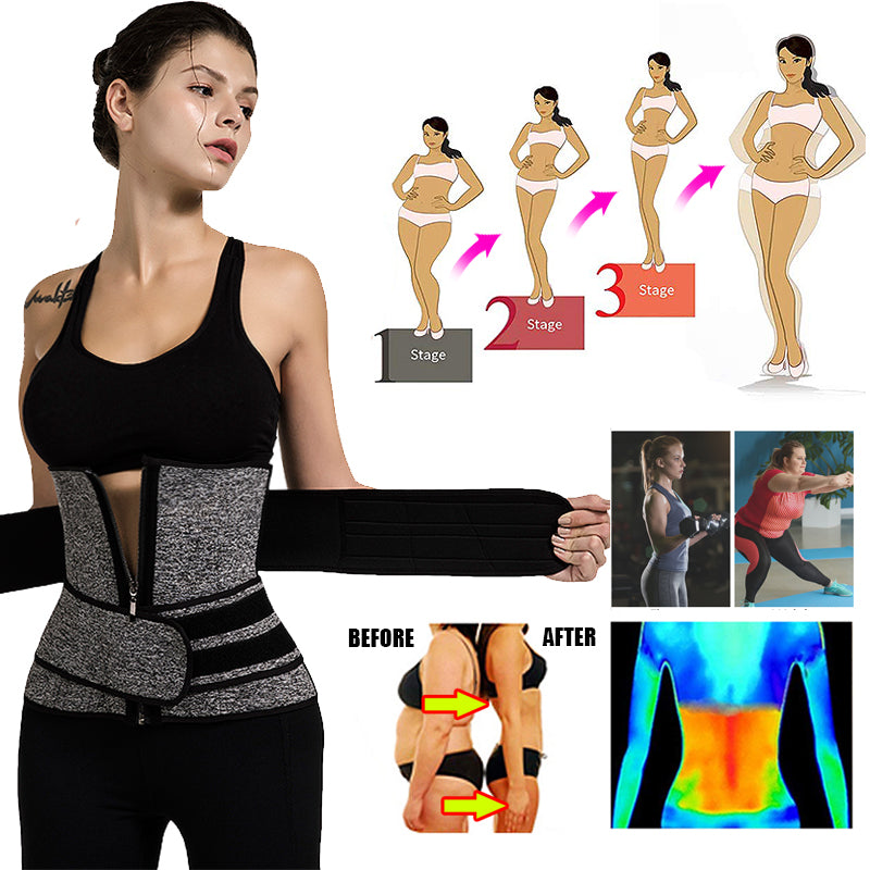 Fitness Slim Beauty™Tummy Sweat Shapewear Bodysuits Women Waist Trainer