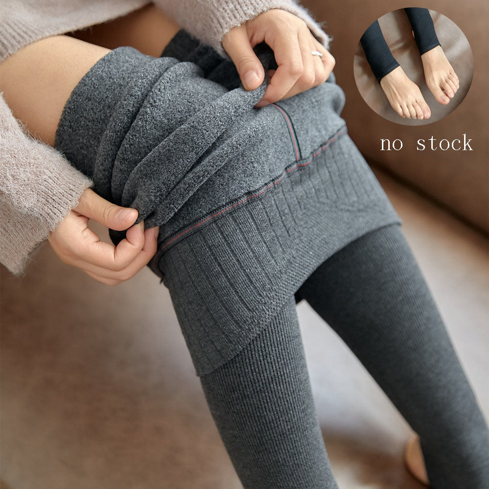 Winter Warm High Waist Striped Leggings