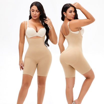 Fitness Slim Beauty™ Large Size Seamless Body Contouring Bodysuit With Waist And Abdomen