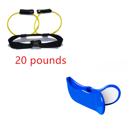 Adjustable Waist Belt Pedal Exerciser with Resistance Bands for Glutes Muscle Workout + Free Bag