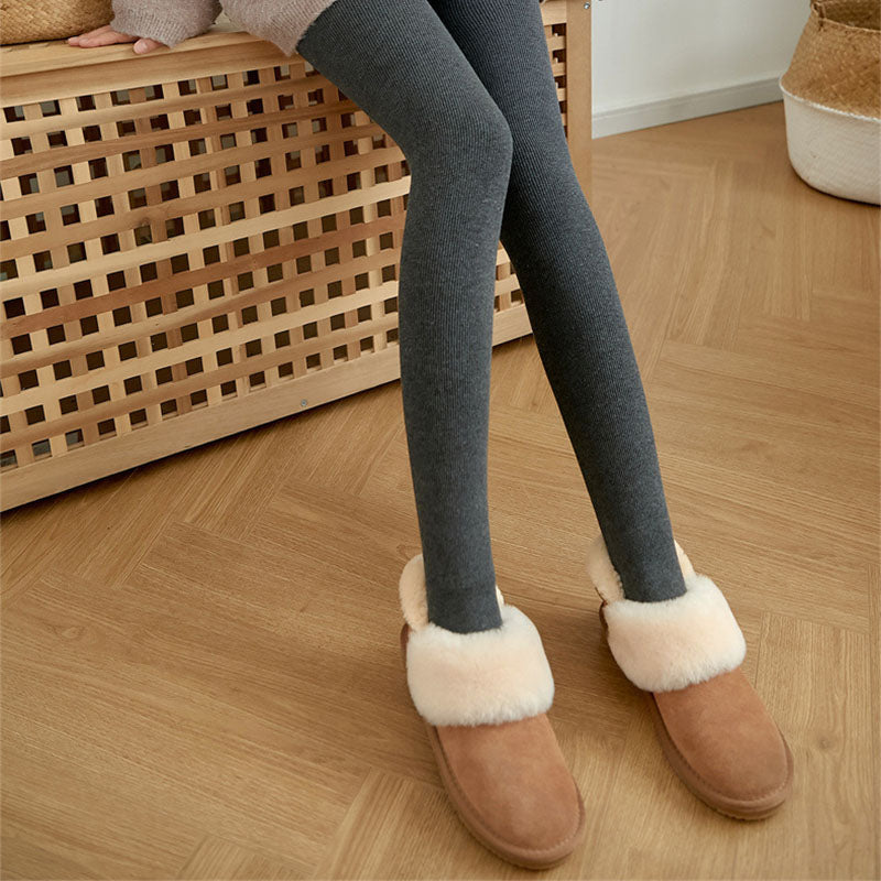 Winter Warm High Waist Striped Leggings